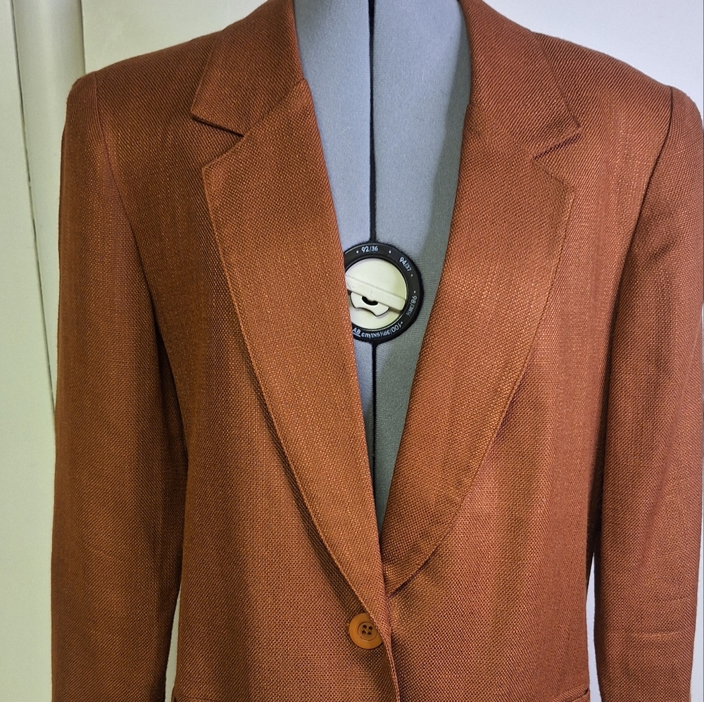 NWT Vintage Worthington Cinnamon Stylish Blazer Size 8